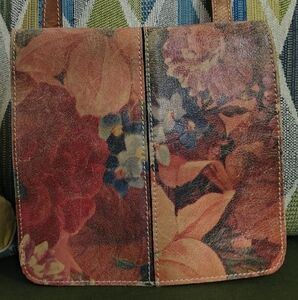Patricia Nash Multicolor Floral Leather Shoulder Bag